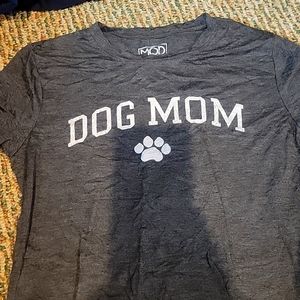 Gray dog mom shirt